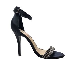 Steve Madden Realov-R Jeweled Satin Ankle Strap Heels 8